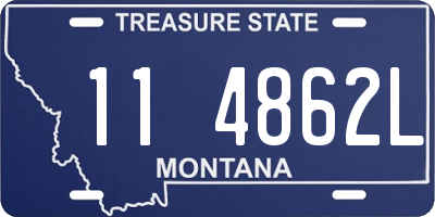 MT license plate 114862L