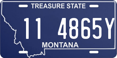 MT license plate 114865Y