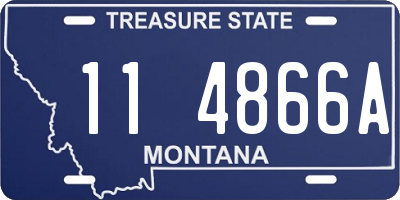 MT license plate 114866A