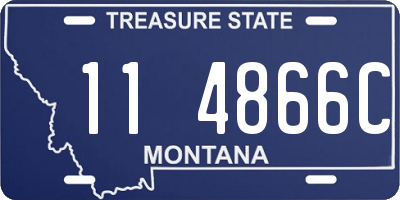 MT license plate 114866C