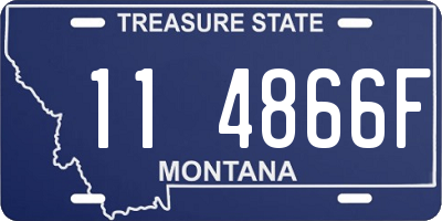 MT license plate 114866F