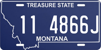 MT license plate 114866J