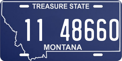 MT license plate 114866O