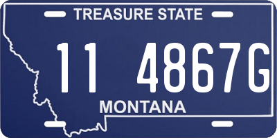 MT license plate 114867G