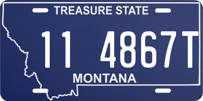MT license plate 114867T