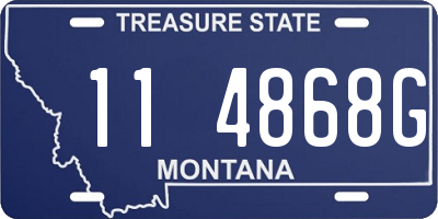 MT license plate 114868G