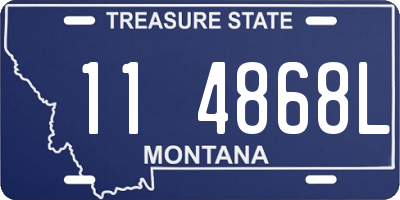 MT license plate 114868L