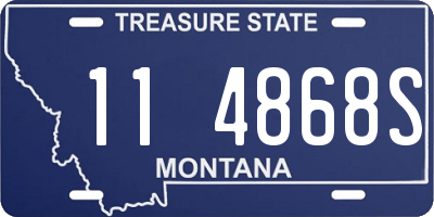 MT license plate 114868S