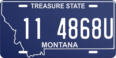 MT license plate 114868U