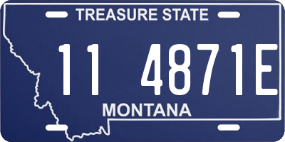 MT license plate 114871E