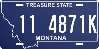 MT license plate 114871K