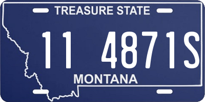 MT license plate 114871S