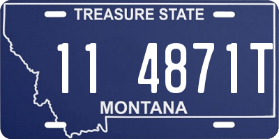 MT license plate 114871T