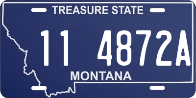 MT license plate 114872A