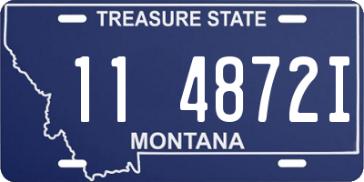 MT license plate 114872I