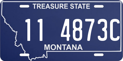 MT license plate 114873C