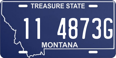 MT license plate 114873G