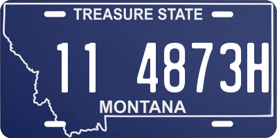 MT license plate 114873H