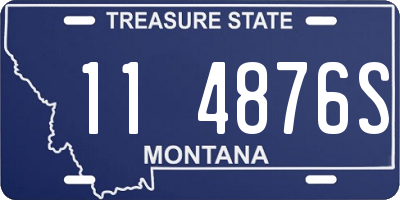 MT license plate 114876S