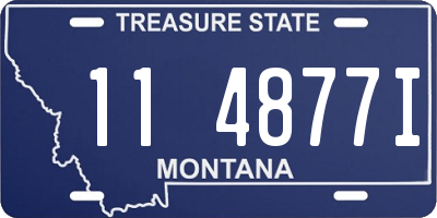 MT license plate 114877I