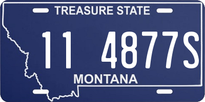 MT license plate 114877S