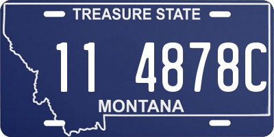 MT license plate 114878C