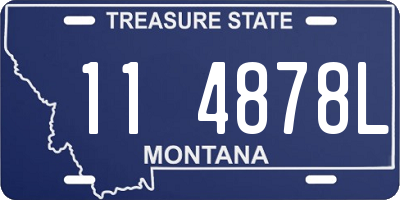 MT license plate 114878L