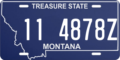 MT license plate 114878Z