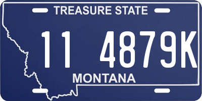 MT license plate 114879K