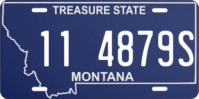 MT license plate 114879S