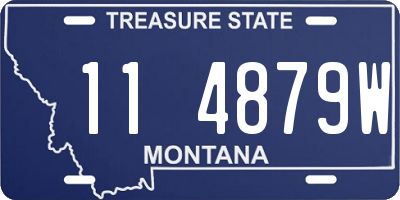 MT license plate 114879W