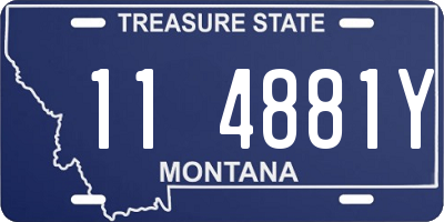 MT license plate 114881Y
