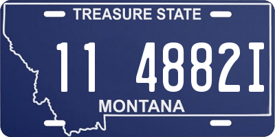 MT license plate 114882I
