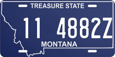 MT license plate 114882Z