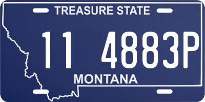 MT license plate 114883P