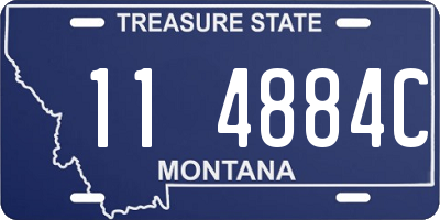 MT license plate 114884C