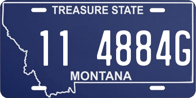 MT license plate 114884G