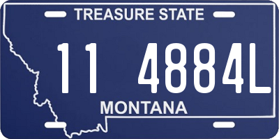 MT license plate 114884L