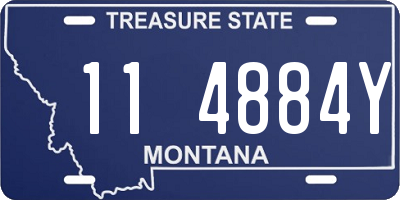 MT license plate 114884Y