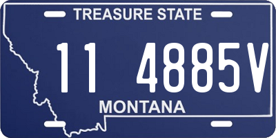 MT license plate 114885V