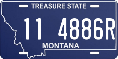 MT license plate 114886R