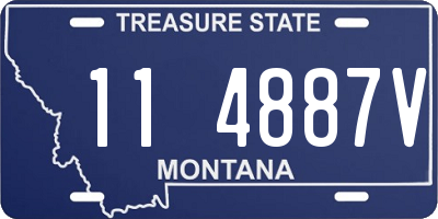 MT license plate 114887V