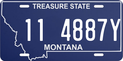 MT license plate 114887Y