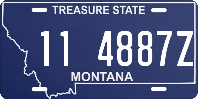 MT license plate 114887Z