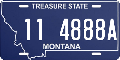 MT license plate 114888A