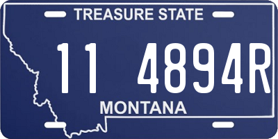 MT license plate 114894R