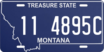 MT license plate 114895C