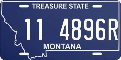 MT license plate 114896R