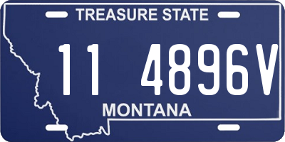 MT license plate 114896V