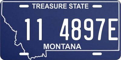 MT license plate 114897E